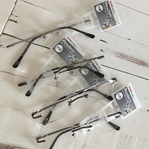 NWT 4 pairs Mens Reading Reader Glasses +1.25 CVS Brand